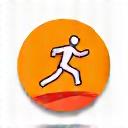 Icono de persona en movimiento, simbolizando ejercicio consciente