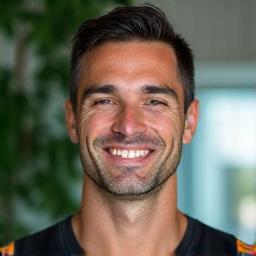 Retrato del Lic. Carlos Ruiz, nutricionista deportivo.